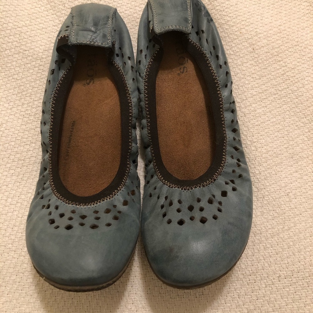 Light blue flats